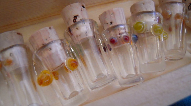 Nano Cache Glass Bottles