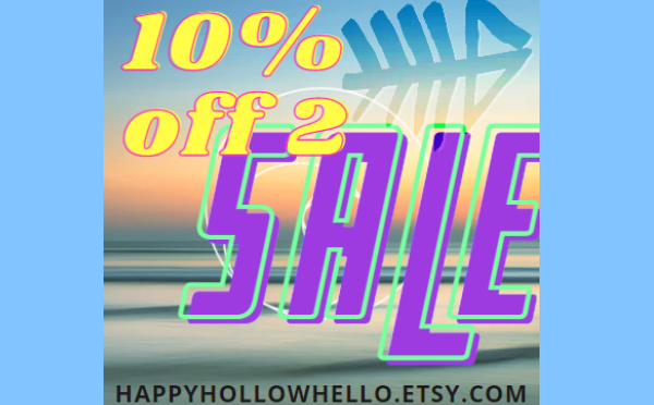 10% off 2 – Sale in my Etsy shop now!